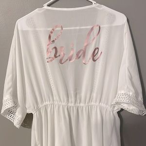💍 Bridal Beach Cover-up! Super Cute White Kimono for Brides! 🌴 👙